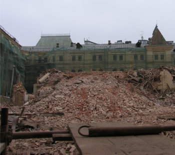 Эта фотография снесенных корпусов привлекла внимание ЮНЕСКО и прокуратуры