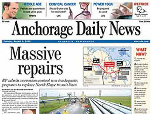  Экземпляр Anchorage Daily News. Иллюстрация с сайта издания