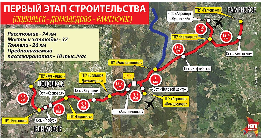 Проект легкого метро в подмосковье